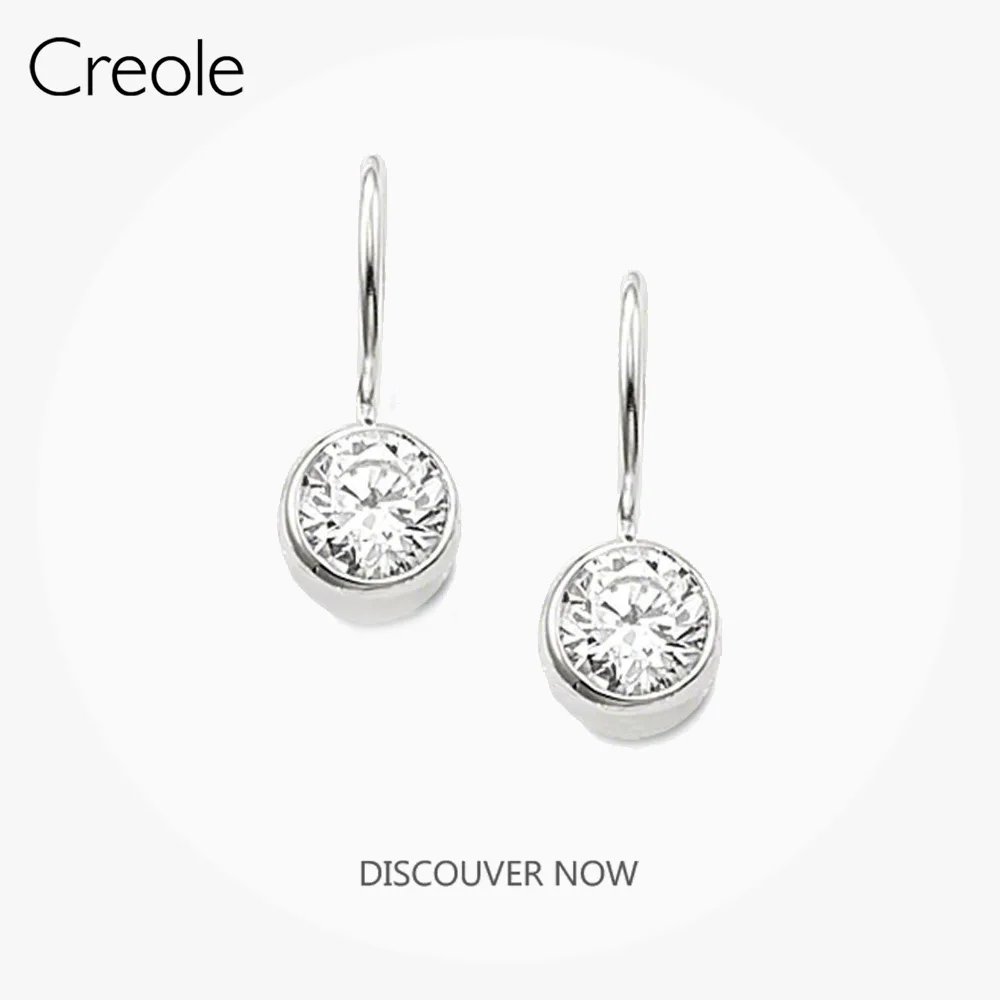 

Drop Dangle Earrings Round Crystal,2019 Accessories Fashion Jewelry 925 Sterling Silver Trendy Daily Basics Gift For Women