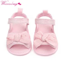 Сандалии для девочек; детская обувь; модные сандалии с бантом для новорожденных девочек; хлопковые сандалии принцессы; обувь для маленьких девочек