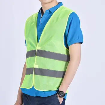 

Motorcycle Motorbike High Visibility Safety Reflective Vest Warning Waistcoat Reflective Stripes Jacket outdoor protect Jacket