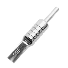 Z29F татуировки наконечник Большой Shader Наконечник иглы для татуажа с захват машины татуировки противоскользящая нержавеющая сталь татуировки сцепление наконечник-Z29F