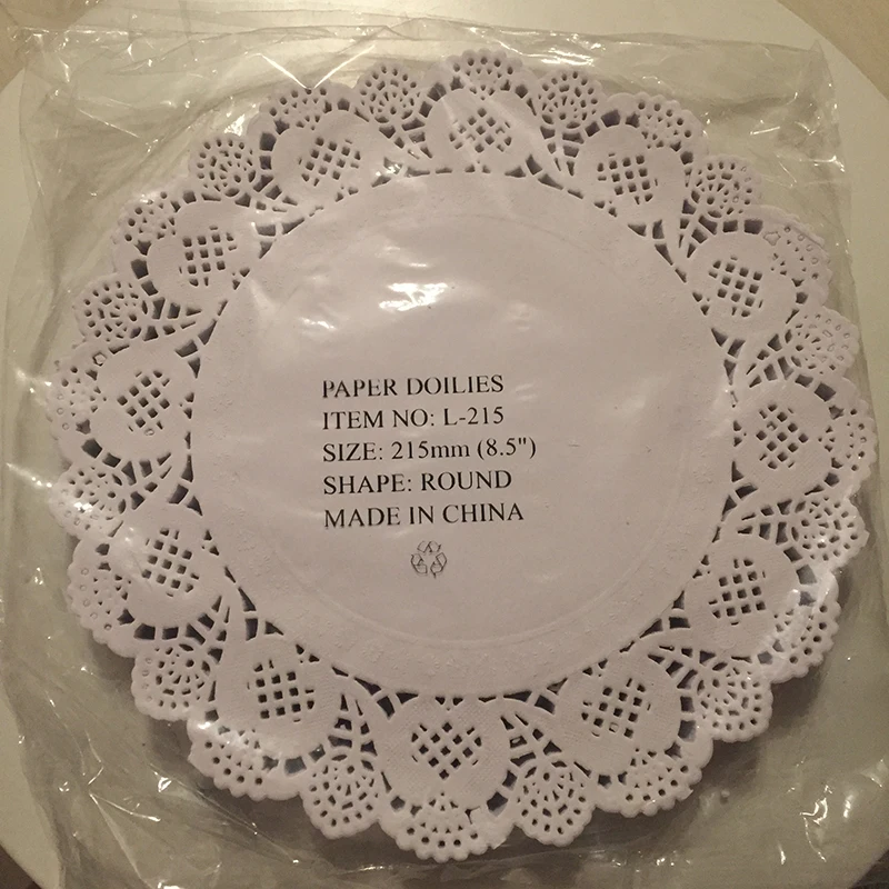 8 5 дюймов белая круглая кружевная бумага для торта пищевая doyley pad бесплатная