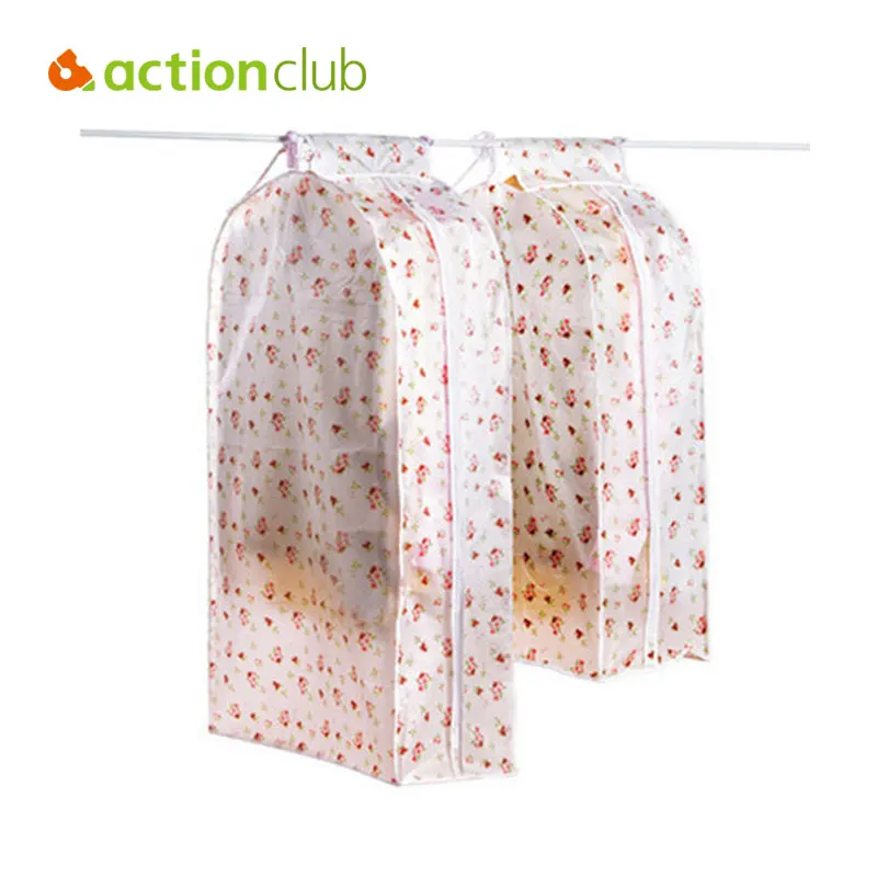 Clothes Hanging Storage Bag Coat Outer Jack Dress Dust Cover