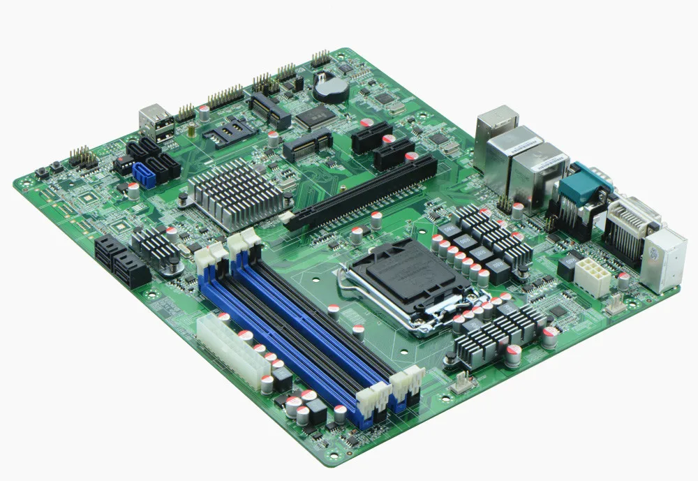 10*SATA + 2* RJ-45 LAN +2* COM+24pin ATX Power NVR mmotherboards industrial