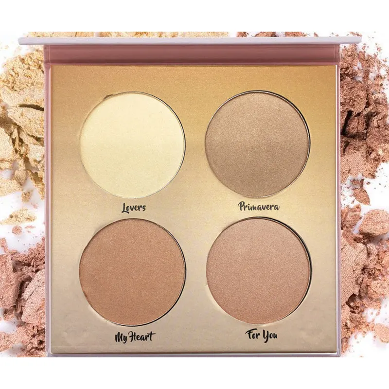 Aurelife iluminador maquiagem Bronzer& Highlighter Palette Contour Glow Kit Women Sexy Makeup Pallete