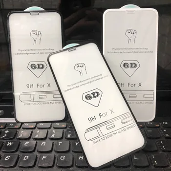 

DanYee 50pcs 6D Full Rubber Full Screen Tempered Glass Film for iPhoneXs Max for Apple 6/7/8/6plus/7plus/8plus Wholesale Price