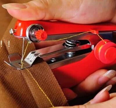 

3pcs Popular Portable Cordless Needlework Worldwide Mini Handheld sewing machines Manual Stitch Clothes Fabrics Sewing Machine