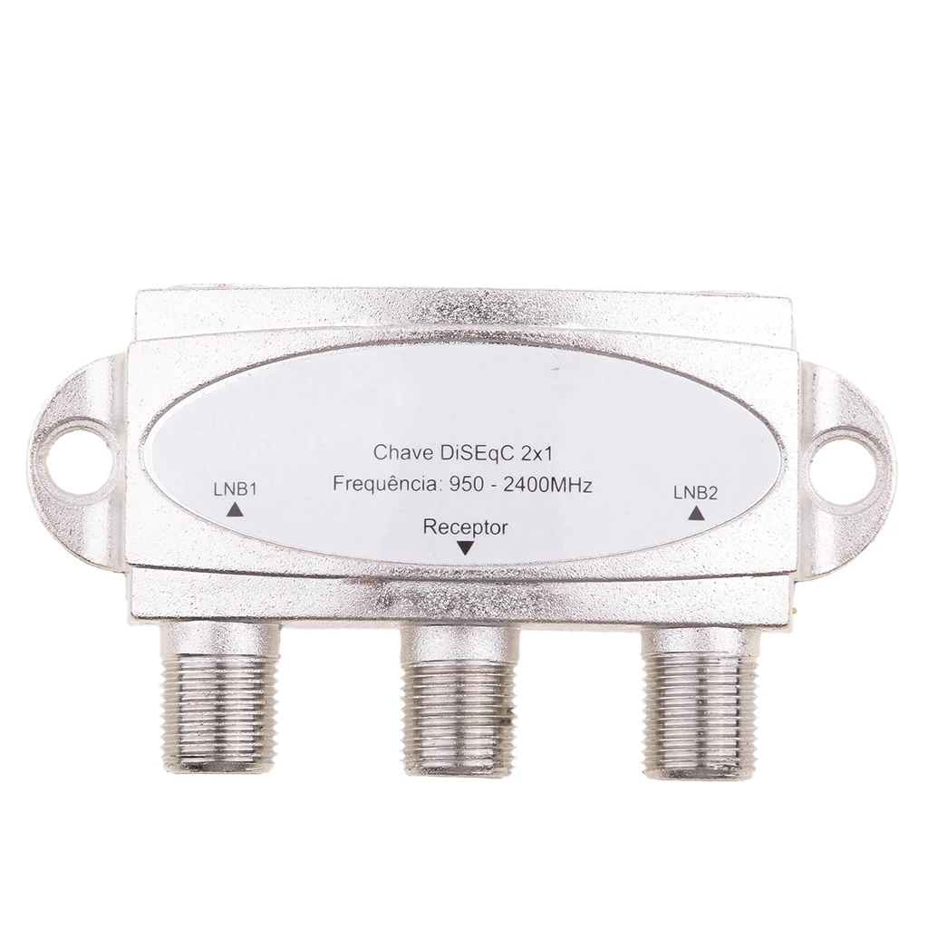 Wideband 2x1 Premium DiSEqC 1.0 2.0 Model Satellite Switch FTA Dish LNBS LNBF Switch DS-04C For Satellite Receiver 950-2400(MHz)