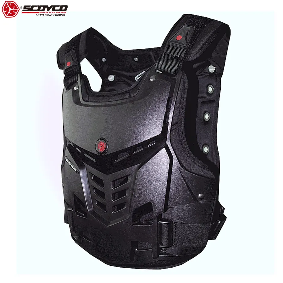 SCOYCO 21 Motorcycle Armor Chest Protector Support Shockproof Shell Protective Breathable Amor Chest Guard Gear Equipment AM05