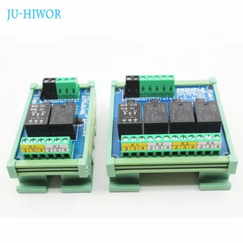

5V Optocoupler Isolation Relay Module Single Chip PLC Signal Amplification Board With LED Indicator DIN Rail Style Design