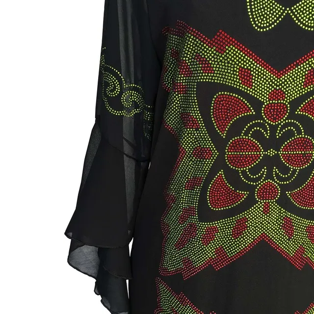 2019 Новые африканские платья для женщин Традиционная рубашка "Дашики" с рисунком Bazin Riche модный длинный халат африканская одежда плюс размер