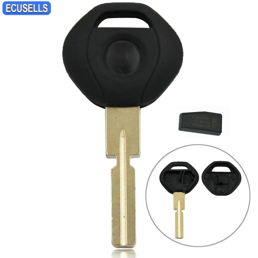 

Transponder Key Fob With Blank Blade HU58 Uncut Blade and Virgin Transponder ID44 Chip For BMW 3 5 7 Z3 Series E36 E34 E38 E39