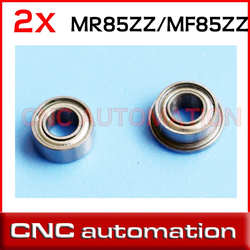 2pcs MF85ZZ MR85 ZZ 5*8*2.5mm chrome steel deep groove bearing radial shaft flange