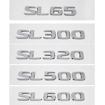 

Car Rear Decorations for Mercedes Benz SL65 SL300 SL320 SL500 SL600 AMG W140 W164 Plastic Stickers Truck Emblem Decal Accessroy