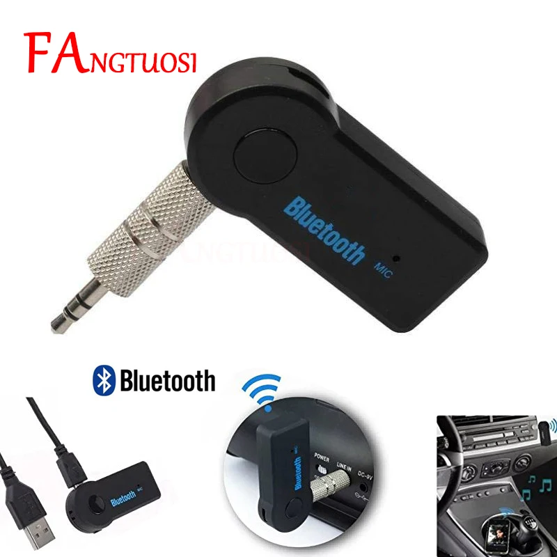 

Car Bluetooth AUX 3.5mm Jack Bluetooth Receiver Handsfree Call Bluetooth Wireless Adapter Car Transmitter Auto Music Receivers