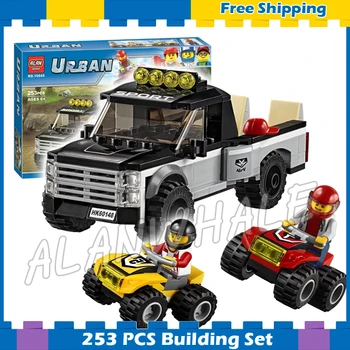 

253pcs City Great Vehicles ATV Race Team Model Building Blocks 10649 Assemble Karting Children Gifts sets Compatible With Lago