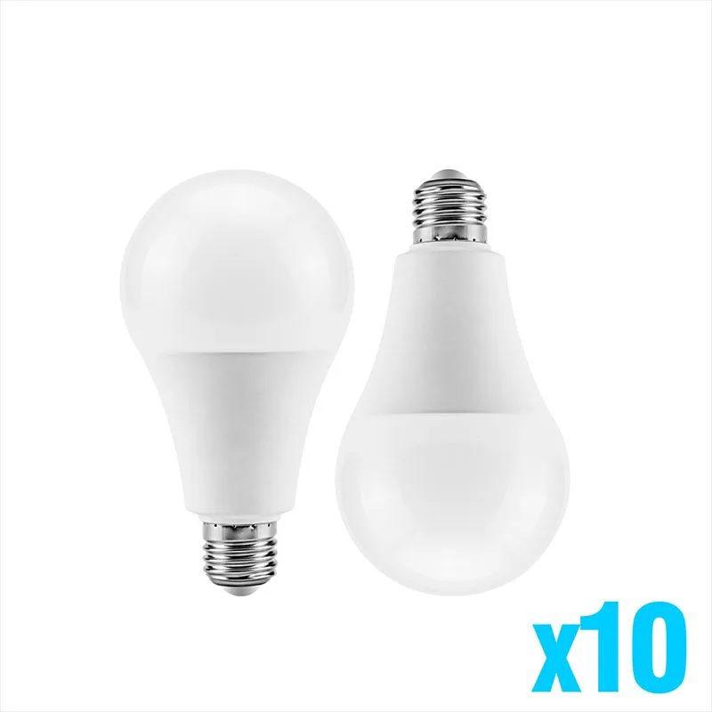 

10pcs/lotLED Bulb No Flicker E27 220V 18W 15W 12W 9W 7W 5W 3W Smart IC LED Light Cold White Warm White for Living room Bedroom