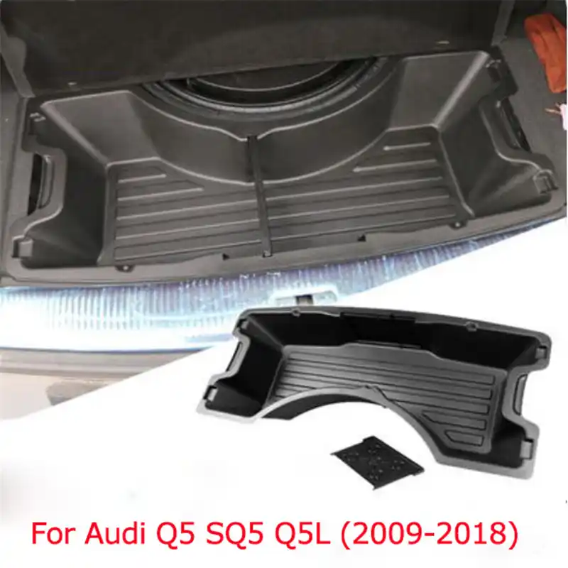 Car organizer for Audi Q5 2009 2016 ABS Trunk Storage Box Container Holder Tray Accessories Car