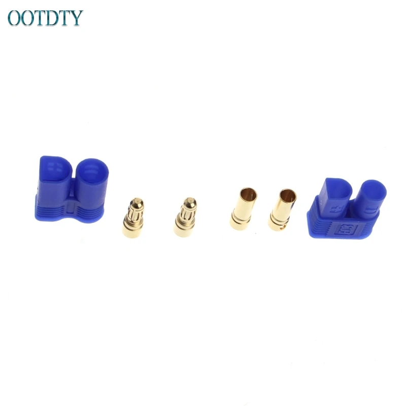 

1Set/5Pairs Male Female EC3 Style Connector w/10 Pairs 3.5mm Gold Bullet Banana Plug #046