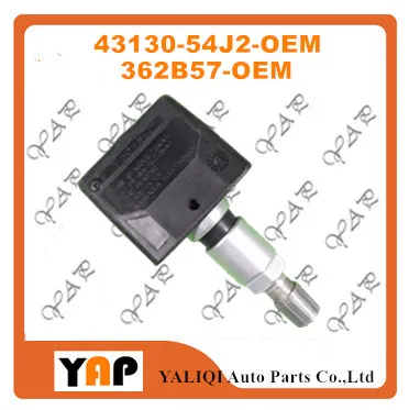 TPMS TIRE PRESSURE MONITORING SENSOR FOR FITSUZUKI SX4 Grand Vitara XL 7 315MHZ 43130 54J2 362B57