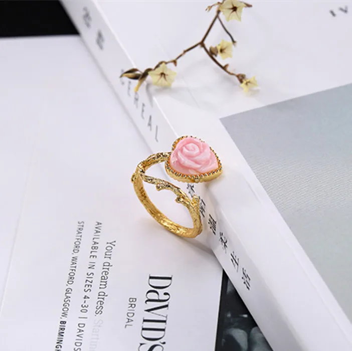 

KJJEAXCMY Boutique jewelry S925 silver queen Beckham opens a sterling silver retro female ring.