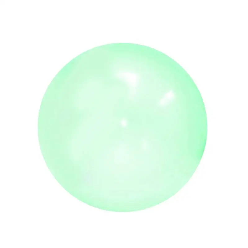 Негабаритный надувной шарик игрушка TPR прозрачный пляжный шар с пузырьками наполненный водой шар для детей Прямая поставка - Цвет: Green