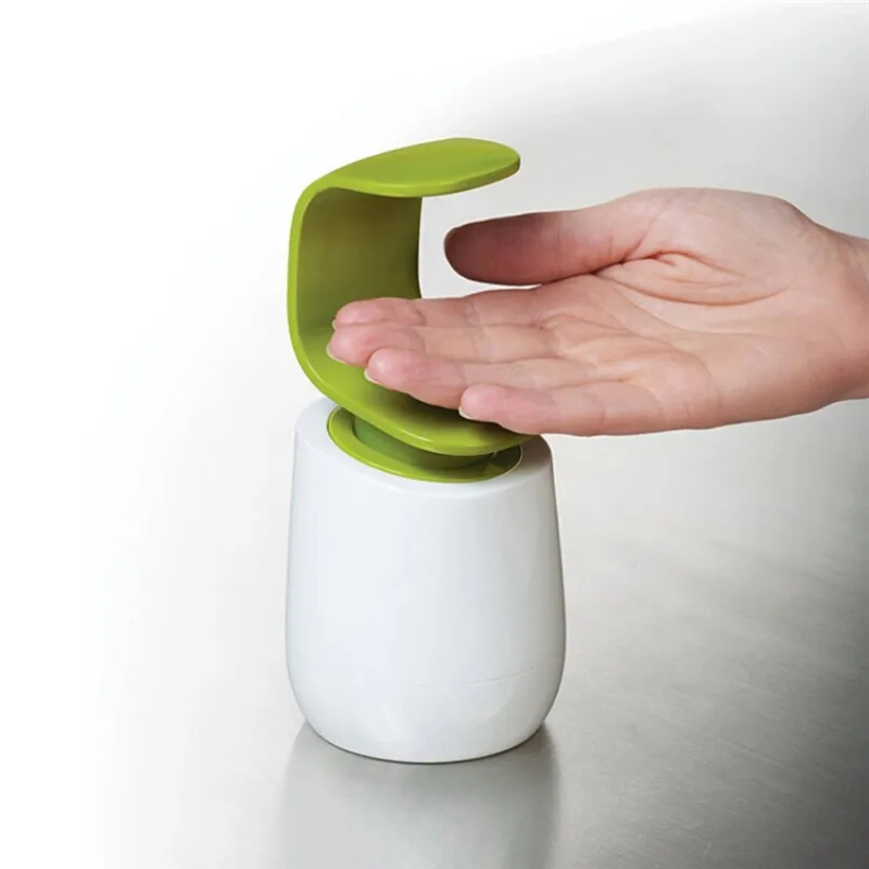 

Bathroom Accessories Creative C Shape Liquid Soap Dispenser Single Hand Back Pressure Liquid Dispenser Refillable Hand Sanitizer