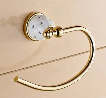 

gold zinc alloy and brass material bathroom towel ring towel holder rack bathroom accessories