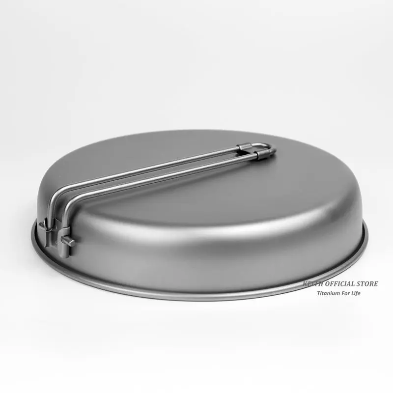 Keith titanio plegable sartén ultraligero olla de cocina portátil Camping al aire libre barbacoa utensilios de cocina olla vajilla cubiertos 1L Ti6034