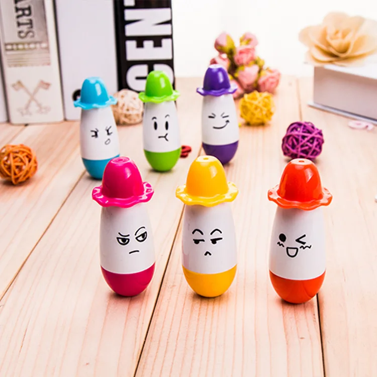 

1PC Cute Cartoon Design Ballpoint Pens Creative Stationery Expression Smiley Face Retractable Fun Pen School Student Supply PH16