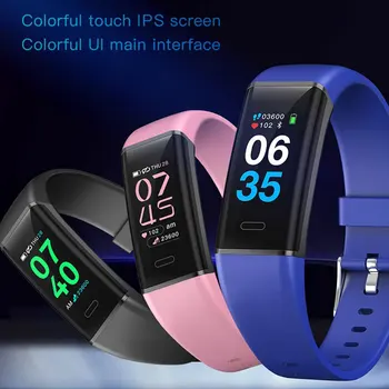 

MK05 Smart Bracelet Oxygen Sport Monitoring Fitness Waterproof Multifunction Pedometer IP67 Message Hints Smart Watch