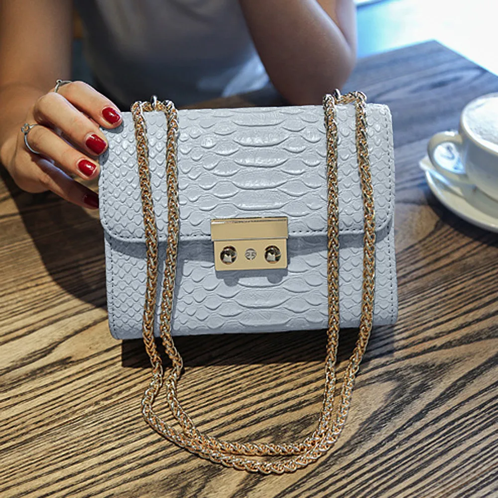 Aelicy luxury NEW Crocodile Grain Patent Leather Crossbody Bags For Women Shoulder Bag Ladies Handbags Bolsa Feminina Sac A Main