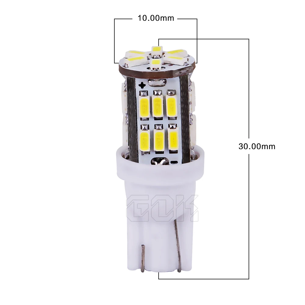 100 шт./лот T10 30smd LED 194 168 192 w5w led 3014 smd t10 30led автомобильное светодиодное освещение