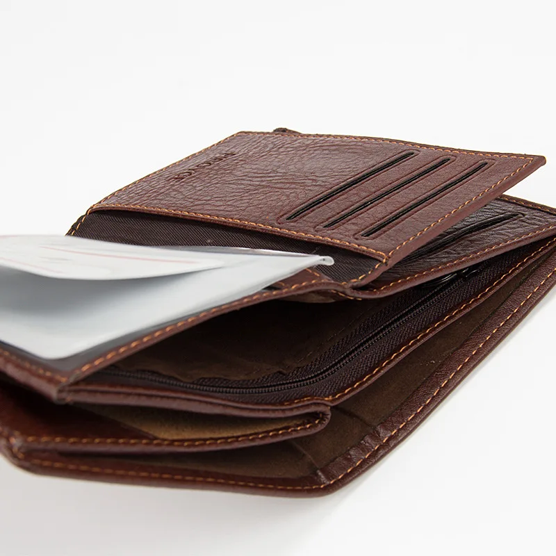 Брендовый мужской кошелек baellerry, высокое качество, на застежке, кошелек для паспорта для мужчин, Новое поступление, винтажный держатель для карт, с карманом для монет