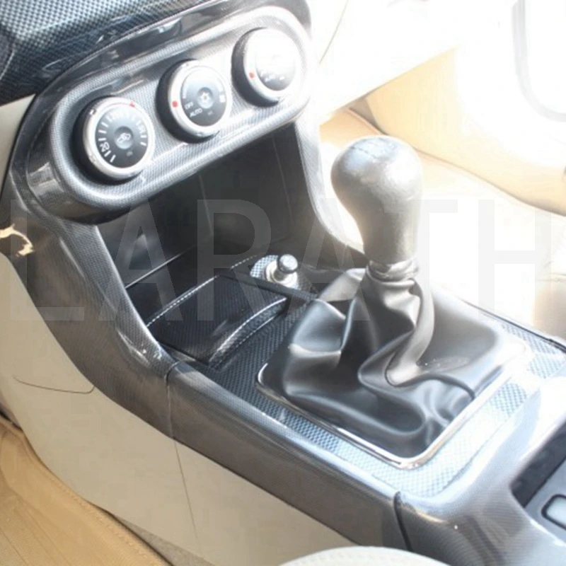 Для Mitsubishi Lancer 2010 2011 2012 углеродное волокно приборная панель коробка накладка рамка молдинг аксессуары