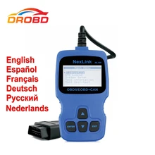 NexLink NL100 Поддержка России Двигатель Code Reader OBD2 Диагностический Сканер с O2 Sensor Test Лучше, Чем ELM327 V1.5