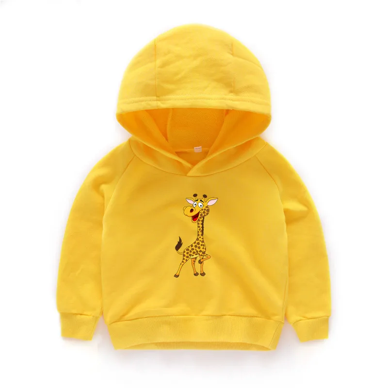 

3T-11T 3D Giraffe Print child Sweatshirt hoodies Kids Baby autumn Cute Clothes Boys Girls Tops Sweatshirt hoodies b097