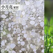 Прозрачная галька 3D электростатический клей бесплатно пластиковая матовая стеклянная пленка балкон гостиная Светильник наклейки на окна