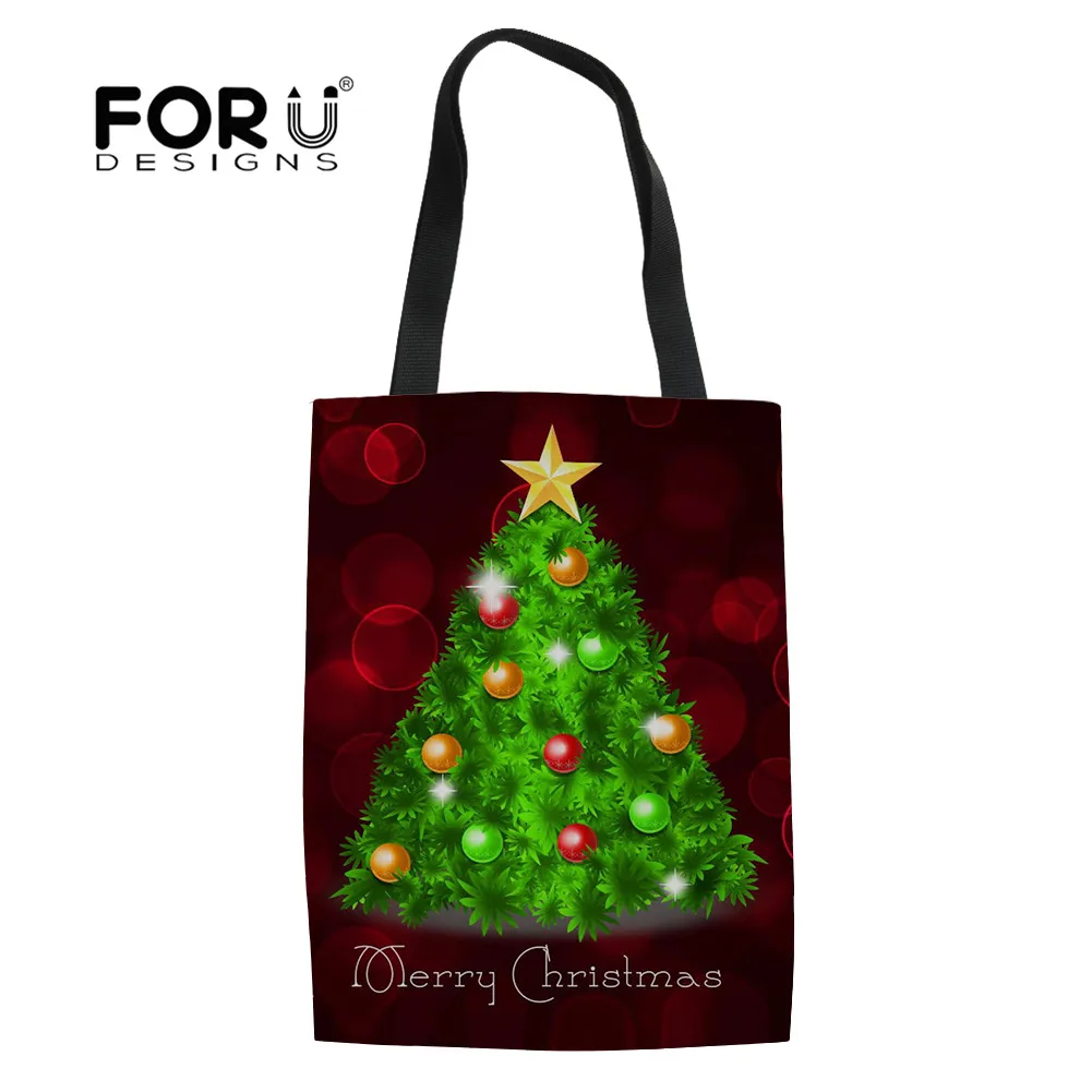 reusable shopping bags christmas
