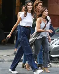 Женские повседневные джинсы Комбинезоны женские Империя Длинные брюки Свободные Лоскутные джинсы брюки карго
