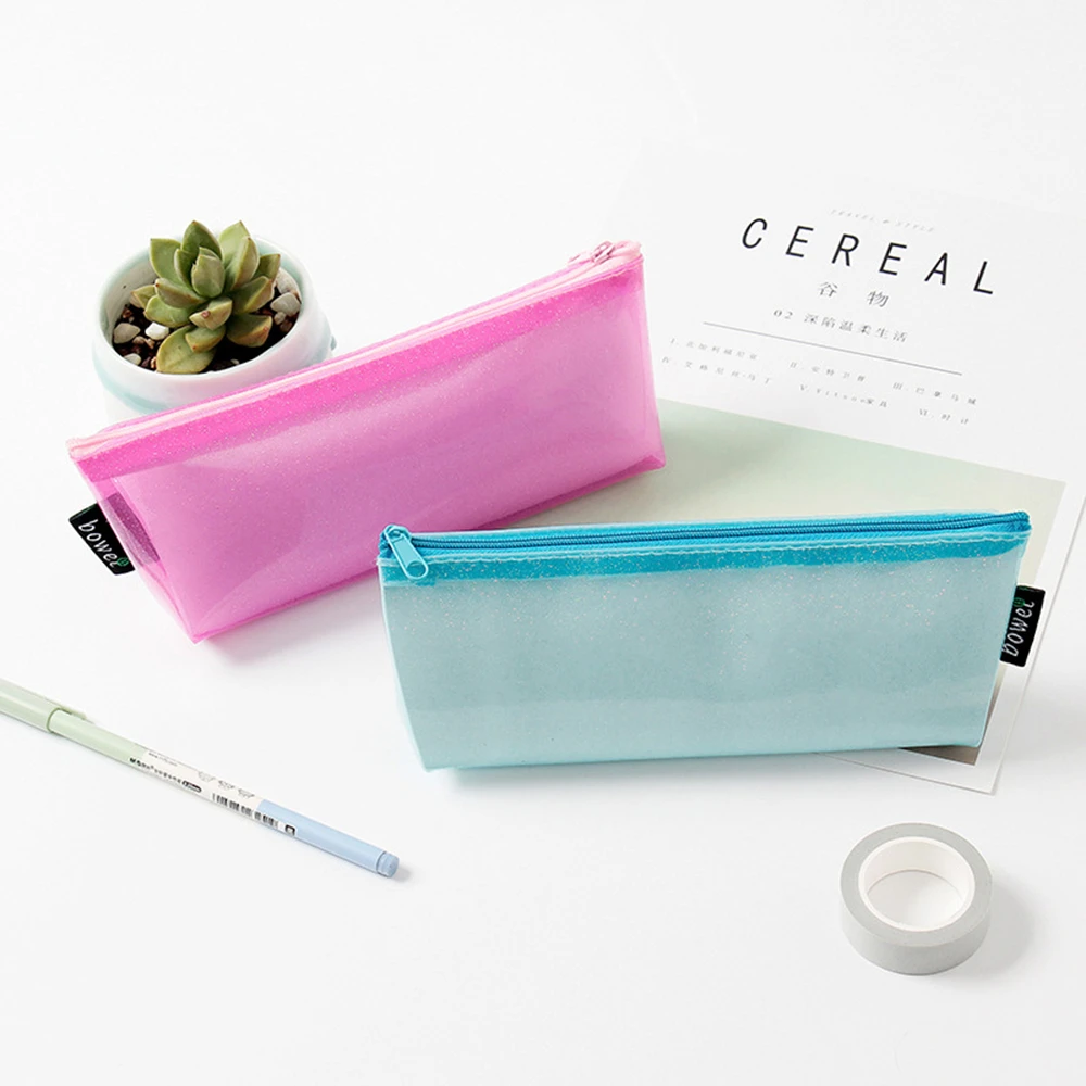 

Pencil Bag Office Supplies Desk Accessories Student Children Zipper Pen Bag Make Up Storage Bag Pencil Holder