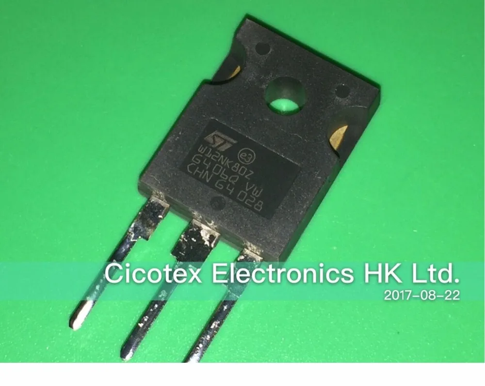 3 шт./лот STW12NK80Z к-247 W12NK80Z MOSFET N-CH 800 V 10.5A TO247