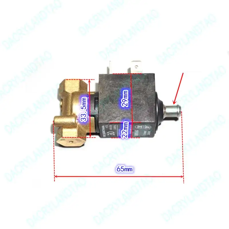 6 мм ac220в~ 240 В микро электрический Соленоидный клапан N/O нормально открытый клапан для кофемашины переключатель потока воды 6V12V24V воздушный клапан