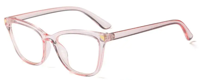 Женские очки кошачий глаз, прозрачная оправа, роскошные Брендовые женские очки, ретро солнцезащитные очки с оправой OCulos - Цвет оправы: C3 pink pink