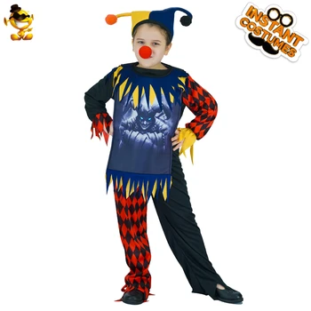

DSPLAY Original New Style Cosplay Costume Fashionable Children's Kids Clown Temperament Christmas Party Children Suit Hat Parts
