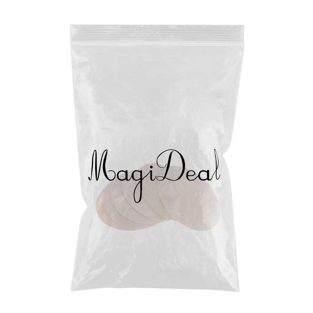 3 Pairs Beige Soft Round Bra Pads Inserts for Sports Bikini Top Swimsuit Bra 0.7cm Thickness