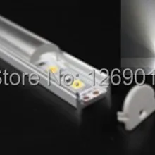 5 шт. 50 см алюминиевый светодиодный профиль с линзой 60 градусов для утопленного/поверхностного монтажа, совместимый с шириной полосы в пределах 12 мм