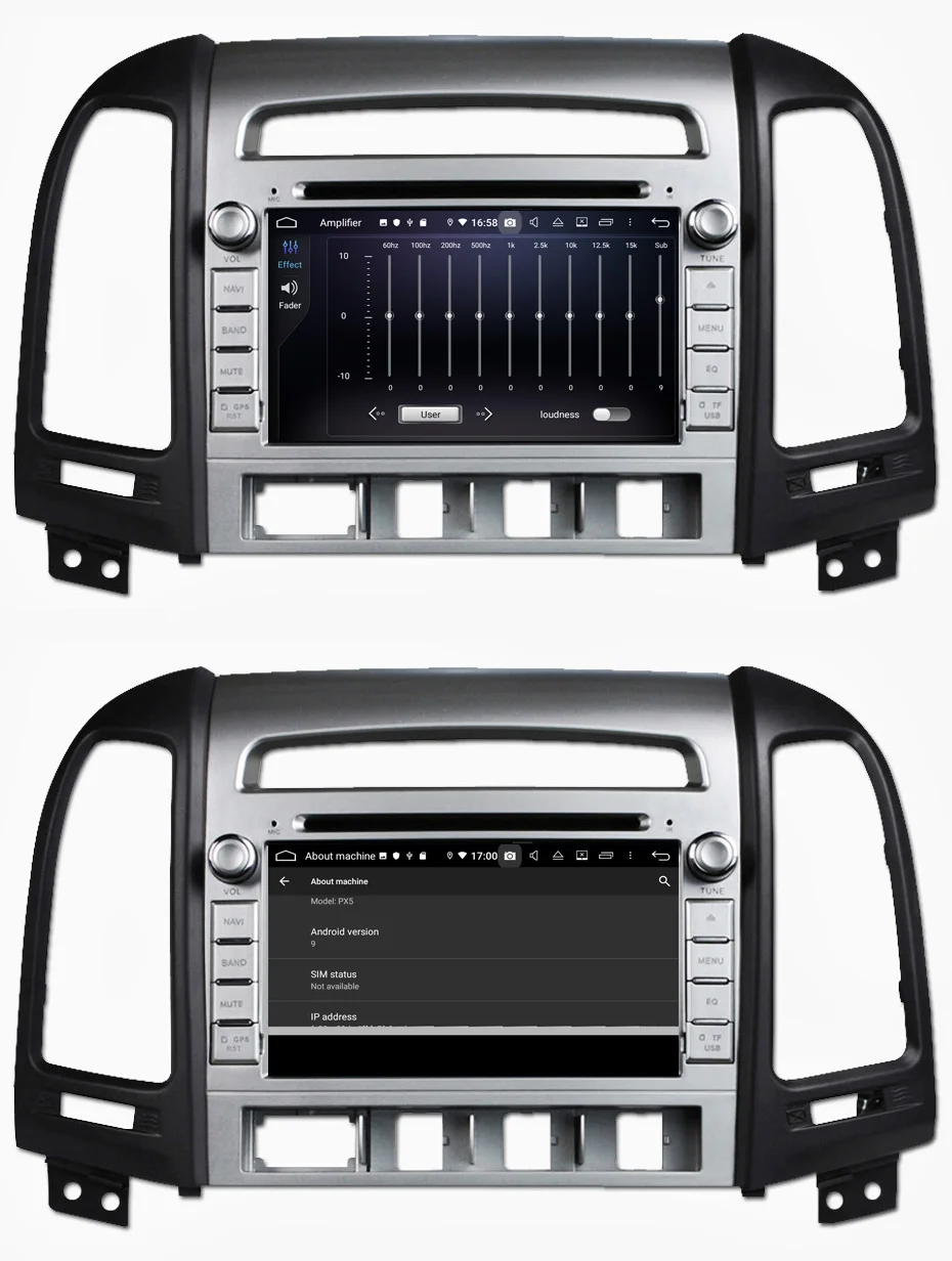 KANOR 1024*600 Восьмиядерный 4G Android 9,0 2din автомобильный Радио DVD gps для hyundai Santa Fe 2006-2012 головное устройство радио Cessette рекордер