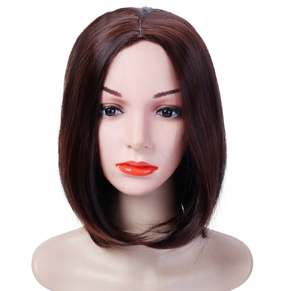 DIFEI волосы короткие боб парики для женщин короткие прямые Косплей натуральный синтетический термостойкий парик