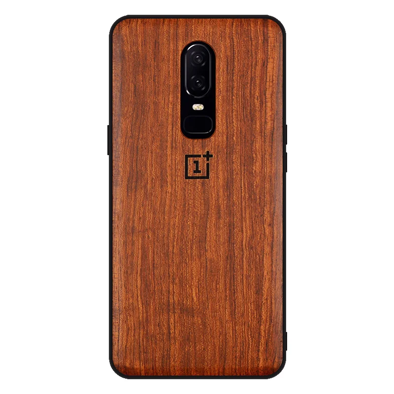 Уникальный для OnePlus 6 Т тонкий древесины бамбука PC задняя крышка Oneplus 5 т телефон