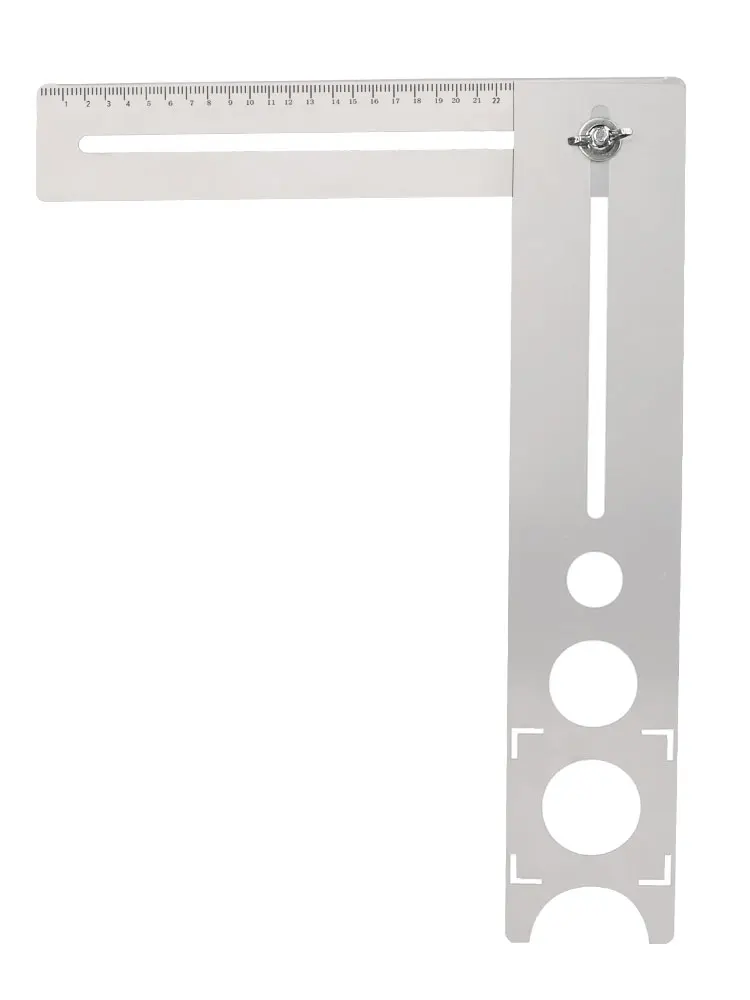 

Ceramic Tile Universal Multifunctional Stainless Steel Positioning Ruler Adjustable Glass Tile Orifice Drilling
